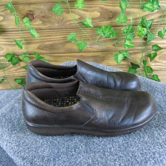 SAS Women's Comfort Loafer Clog Brown Leather Sz 8.5 Medium Gently Used‎ 2025 - Picture 3 of 7